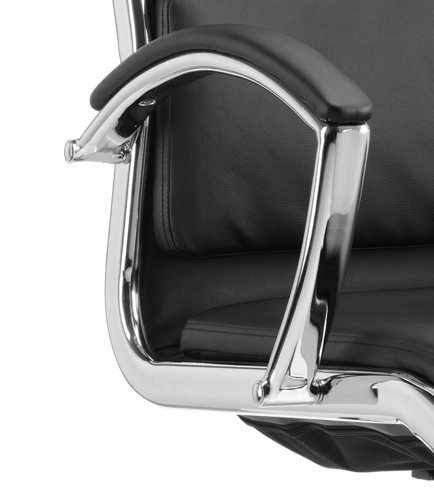 EX000007 Classic Executive Chair High Back Black With Arms