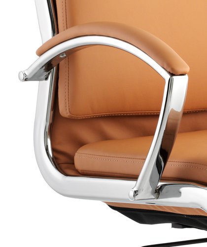 Classic Executive Chair High Back Tan With Arms