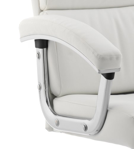 EX000020 Desire High Executive Chair White With Arms