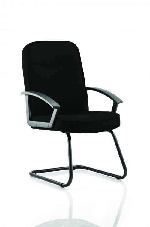 Trexus Harley Cantilever With Arms Fabric Black Ref EX000035