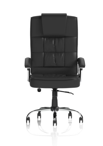 Moore Deluxe Executive Leather Chair Black with Arms EX000045  82258DY