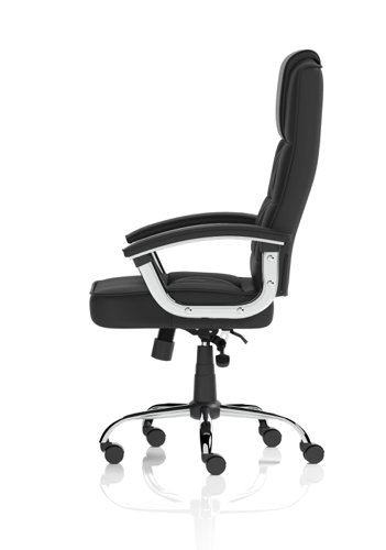 Moore Deluxe Executive Leather Chair Black with Arms EX000045 Office Chairs 82258DY
