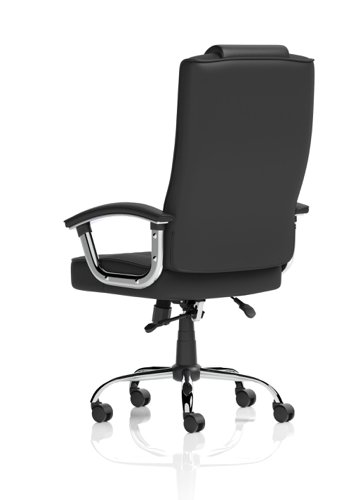 Moore Deluxe Executive Leather Chair Black with Arms EX000045