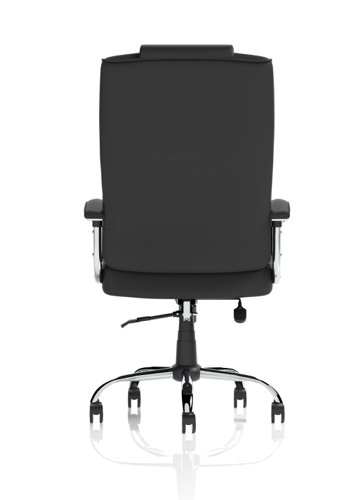 Moore Deluxe Executive Leather Chair Black with Arms EX000045  82258DY