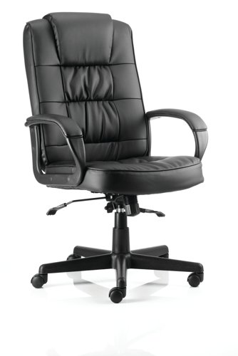 Moore Executive Black Leather With Arms