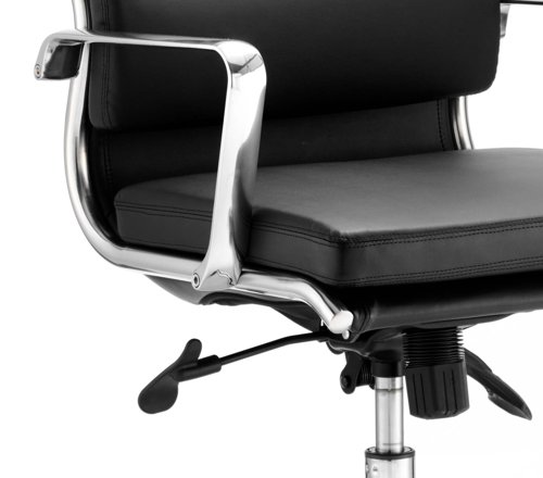 60855DY - Savoy Executive High Back Chair Black Soft Bonded Leather EX000067