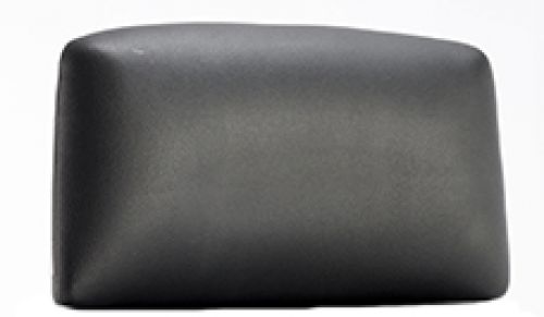 Xenon Headrest White Shell Black Leather