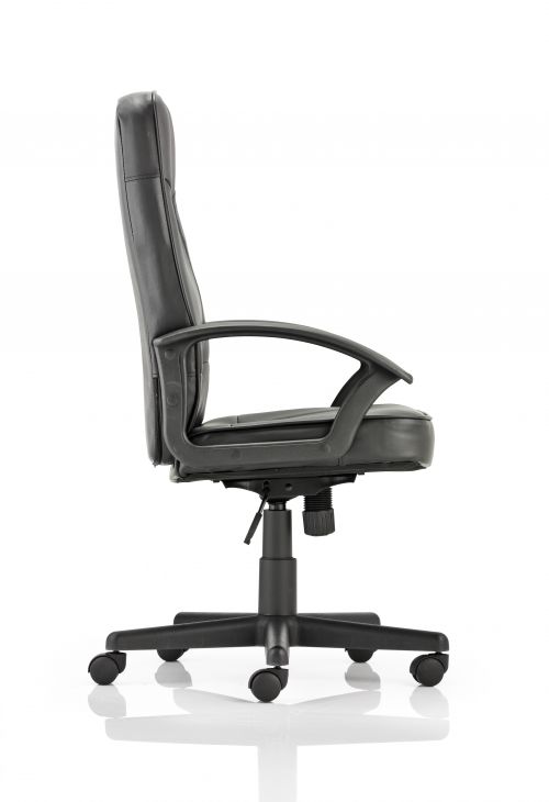 Blitz Executive Black Chair Black Bonded Leather With Arms