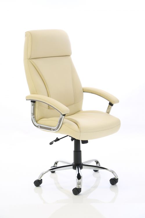 Penza Executive Cream Leather Chair