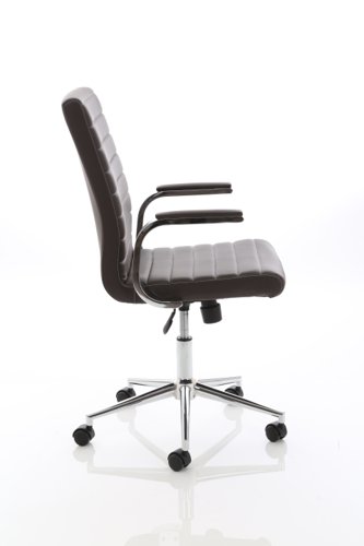 EX000190 Ezra Executive Brown Leather Chair