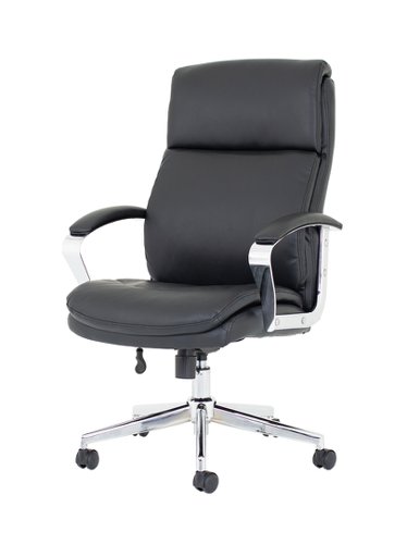 EX000210 Tunis Black Bonded Leather Executive Chair