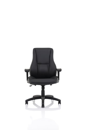 Winsor Black Leather Chair No Headrest
