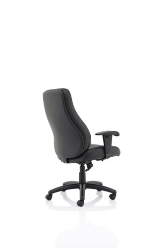 EX000212 Winsor Black Leather Chair No Headrest