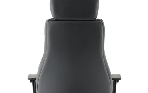 Winsor Black Leather Chair With Headrest EX000213