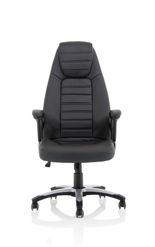 EX000230 Metropolis High Back Black Leather Look Chair