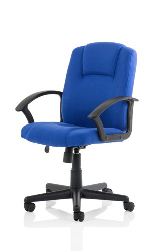 EX000247 Bella Executive Managers Chair Blue fabric