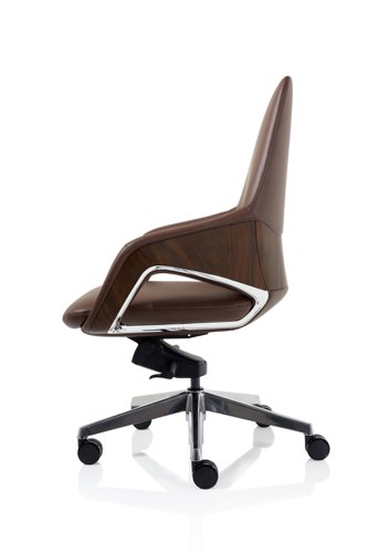 Olive High Back Executive PU Vegan Leather Office Chair Brown - EX000260  16799DY