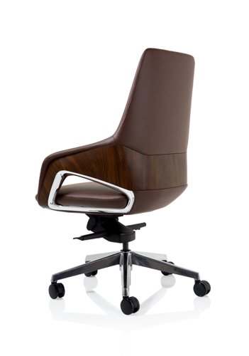 16799DY - Olive High Back Executive PU Vegan Leather Office Chair Brown - EX000260