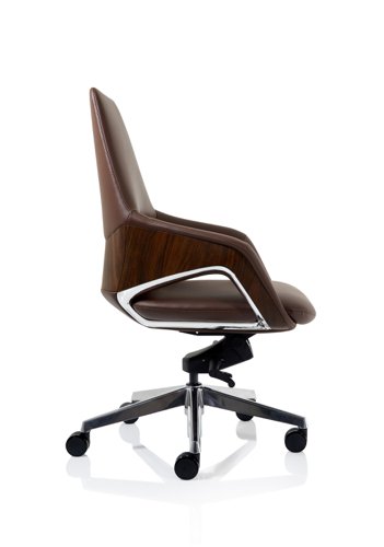 Olive High Back Executive PU Vegan Leather Office Chair Brown - EX000260  16799DY