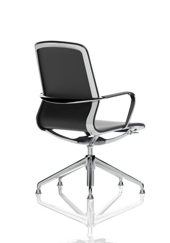 EX000262 | Lucia is a name given to those that bring light to the world around them, let that light shine in to your office space with this executive office chair. Upholstered in a black PU leather that is cleverly complimented by an aluminium frame, arms and 5-star base, the Lucia offers both seat height adjustment and lock tilt backrest to keep you comfortable during even the slowest of days.