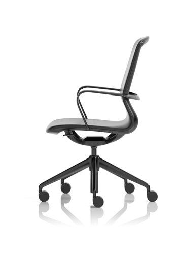 EX000263 | Lucia is a name given to those that bring light to the world around them, let that light shine in to your office space with this executive office chair. Upholstered in a black PU leather that is cleverly complimented by an aluminium frame, arms and 5-star base, the Lucia offers both seat height adjustment and lock tilt backrest to keep you comfortable during even the slowest of days.