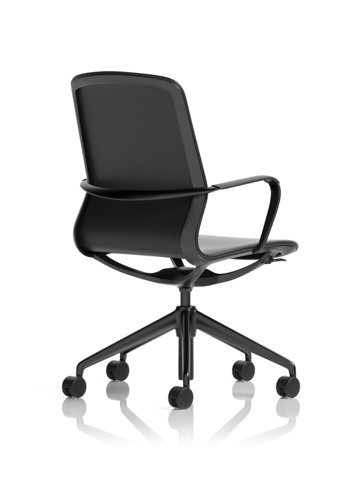 EX000263 | Lucia is a name given to those that bring light to the world around them, let that light shine in to your office space with this executive office chair. Upholstered in a black PU leather that is cleverly complimented by an aluminium frame, arms and 5-star base, the Lucia offers both seat height adjustment and lock tilt backrest to keep you comfortable during even the slowest of days.