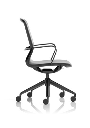 EX000263 | Lucia is a name given to those that bring light to the world around them, let that light shine in to your office space with this executive office chair. Upholstered in a black PU leather that is cleverly complimented by an aluminium frame, arms and 5-star base, the Lucia offers both seat height adjustment and lock tilt backrest to keep you comfortable during even the slowest of days.