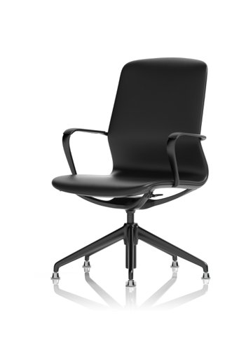 EX000264 | Lucia is a name given to those that bring light to the world around them, let that light shine in to your office space with this executive office chair. Upholstered in a black PU leather that is cleverly complimented by an aluminium frame, arms and 5-star base, the Lucia offers both seat height adjustment and lock tilt backrest to keep you comfortable during even the slowest of days.