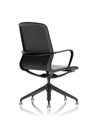Lucia Executive Chair Black Frame With Chrome Glides