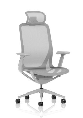 Lumo Executive Chair Halo Grey with Headrest
