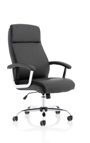 Hatley Black Bonded Leather Executive Chair