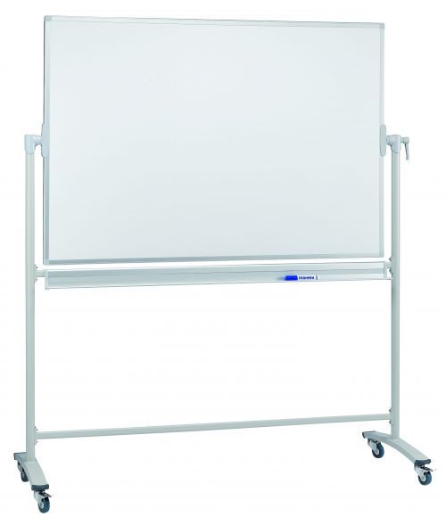 Revolving Whiteboard On Mobile Stand 150 x 120cm Lacquered Steel