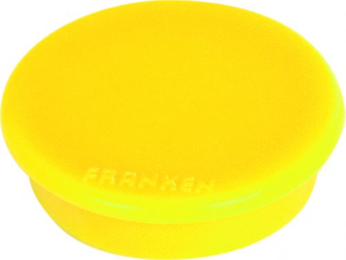 Tacking Magnet Size 38mm Adhesive Force 1500g Yellow 10 Pieces