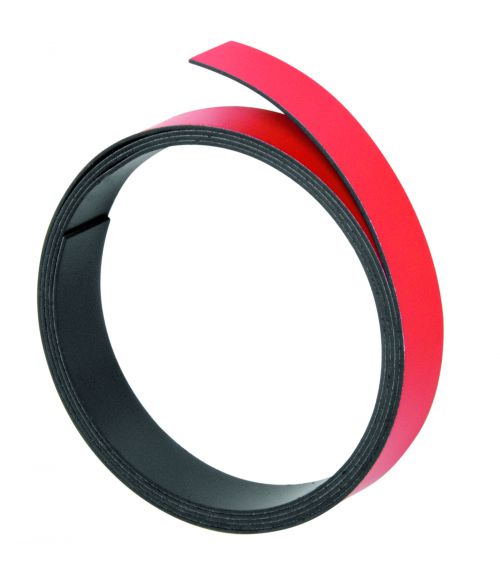 Magnetic Strips 100cm x 10mm Thickness 1mm Red