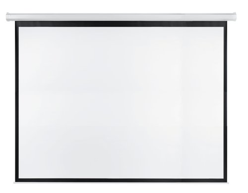 ValueLine electric Roll-up screen, format 4:3, screen size 300 x 225 cm, outer size 310 x 235 cm