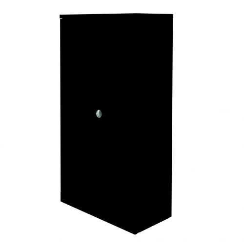 Graviti Plus Contract Stationery 1850mm 2-Door Cupboard Black No Shelves
