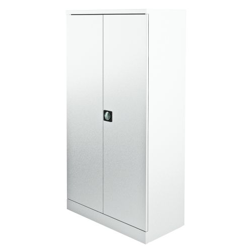 Graviti Plus Contract Stationery 1850mm 2-Door Cupboard Chalky White No Shelves