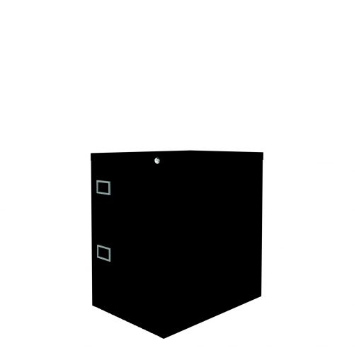 Graviti Plus Contract 2 Drawer Filing Cabinet Black