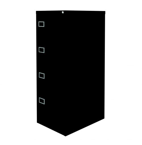 Graviti Plus Contract 4 Drawer Filing Cabinet Black