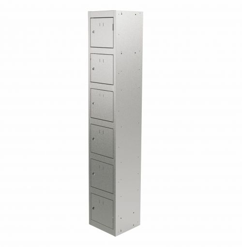 Graviti Plus Contract Locker 6 Door 1800mm High 450 Deep Goose Grey