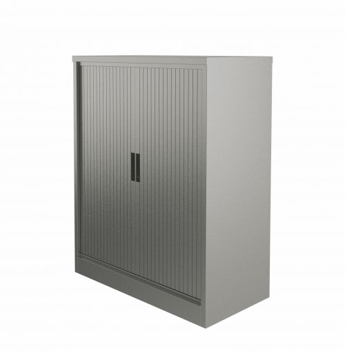 Graviti Plus Contract 2000mm Side Tambour Cupboard Goose Grey No Shelves