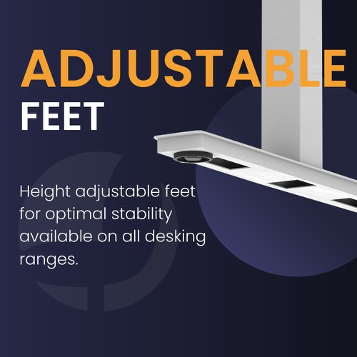 Dynamic Air 1800 x 800mm Height Adjustable Desk White Top Silver Leg HA01012