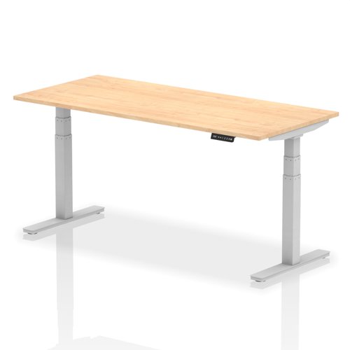 Dynamic Air 1800 x 800mm Height Adjustable Desk Maple Top Silver Leg HA01016  13133DY