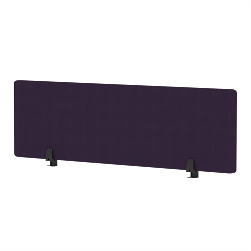 Air Desktop Screen 1400 x 400mm Bespoke Tansy Purple Fabric