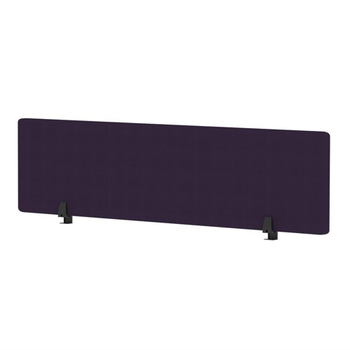 Air Desktop Screen 1600 x 400mm Bespoke Tansy Purple Fabric