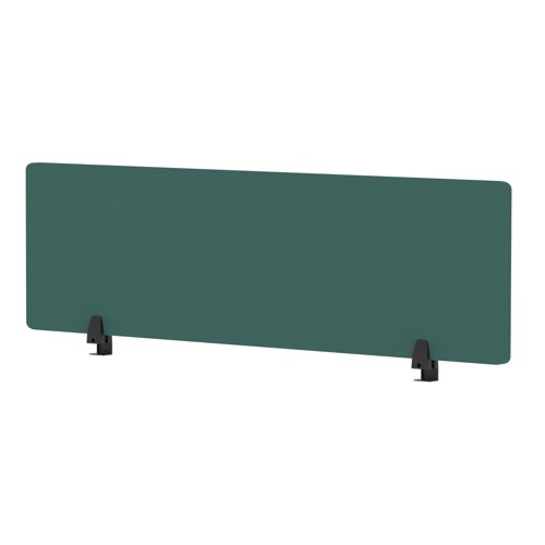 Air Desktop Screen 1400 x 400mm Bespoke Quest Kelp Fabric
