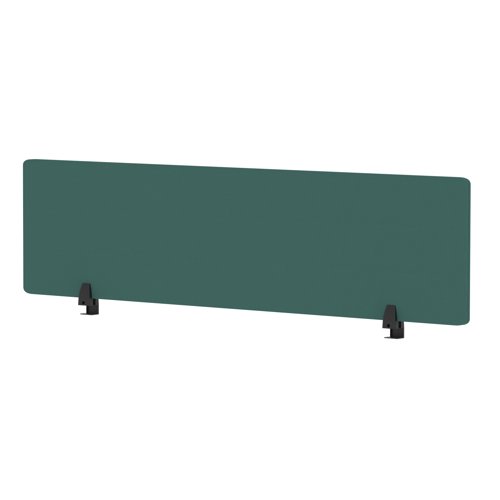 Air Desktop Screen 1600 x 400mm Bespoke Quest Kelp Fabric