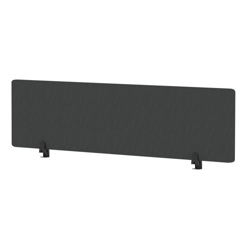 Air Desktop Screen 1600 x 400mm Bespoke Quest Mussel Fabric