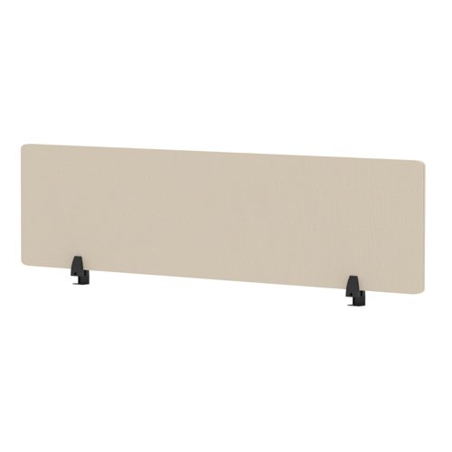 Air Desktop Screen 1600 x 400mm Bespoke Quest Salt Fabric