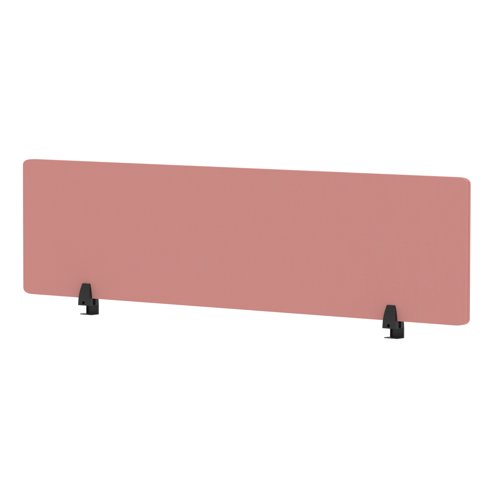 Air Desktop Screen 1600 x 400mm Bespoke Quest Shrimp Fabric